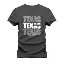 Camiseta Plus Size Manga Curta Confortável The Lone Star State