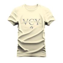 Camiseta Plus Size Manga Curta Unissex Tecido Macio Vida Country Basic