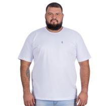 Camiseta Plus Size Masculina Casual Branco Algodão Camiseta Plus Size Masculina Casual Branco Algodão