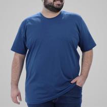 Camiseta Plus Size Masculina Lisa Basica 100 Algodão G1 G2