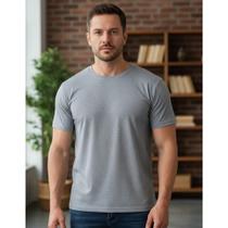 Camiseta Plus Size Masculina Manga Curta Básica Algodão XG ao XG8