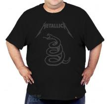 Camiseta Plus Size Metallica Banda Rock Camisa Heavy Metal - king of Geek