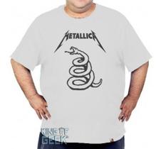 Camiseta Plus Size Metallica Banda Rock Camisa Heavy Metal Camiseta Plus Size Metallica Banda Rock Camisa Heavy Metal