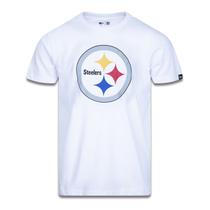 CAMISETA PLUS SIZE PITTSBURGH STEELERS NFL BRANCO PRETO New Era