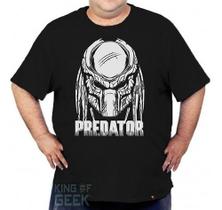Camiseta Plus Size Predador Filme Clássico Camisa Geek