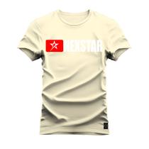 Camiseta Plus Size Premium Estampada Algodão 30.1 Estrela Nexstar Two