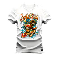 Camiseta Plus Size Premium Estampada Algodão 30.1 Jack Cloth