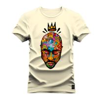 Camiseta Plus Size Premium Estampada Algodão 30.1 Rapper Shakur King