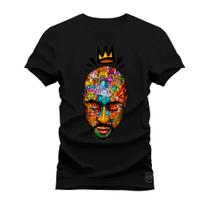 Camiseta Plus Size Premium Estampada Algodão 30.1 Rapper Shakur King