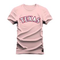 Camiseta Plus Size Premium Estampada Algodão 30.1 Texas