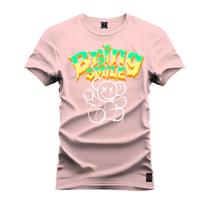 Camiseta Plus Size Premium Estampada Bling Smile