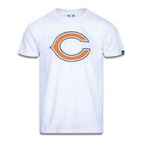 CAMISETA PLUS SIZE REGULAR MANGA CURTA CHICAGO BEARS BRANCO MARINHO New Era