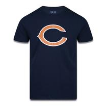 CAMISETA PLUS SIZE REGULAR MANGA CURTA CHICAGO BEARS BRANCO MARINHO New Era