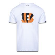 CAMISETA PLUS SIZE REGULAR MANGA CURTA CINCINNATI BENGALS BRANCO PRETO New Era