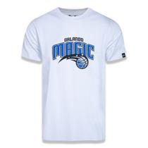 CAMISETA PLUS SIZE REGULAR MANGA CURTA ORLANDO MAGIC LOGO BRANCO PRETO New Era