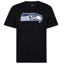 CAMISETA PLUS SIZE SEATTLE SEAHAWKS NFL BRANCO PRETO New Era