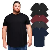 Camiseta Plus Size STRONGSIZE 4XL Stretch Pacote com 5 Camiseta Plus Size STRONGSIZE 4XL Stretch Pacote com 5