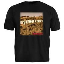 Camiseta Plus Size System of a Down Stamp Unissex Estilo e Atitude Rock