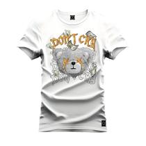 Camiseta Plus Size T-Shirt 100% Algodão Estampada Durável Urso Ponty Cry