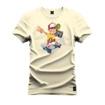 Camiseta Plus Size T-Shirt Algodão 100% Algodão Bord Kit