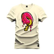 Camiseta Plus Size T-Shirt Algodão 100% Algodão Rosquinha Money