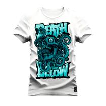 Camiseta Plus Size T-Shirt Algodão Premium 30.1 Death Dow