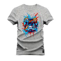 Camiseta Plus Size T-Shirt Algodão Premium 30.1 Game Port - Nexstar