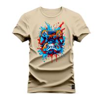 Camiseta Plus Size T-Shirt Algodão Premium 30.1 Game Port - Nexstar
