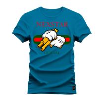 Camiseta Plus Size T-Shirt Algodão Premium 30.1 Nexstar Mãos