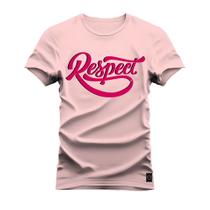 Camiseta Plus Size T-Shirt Algodão Premium 30.1 Respect