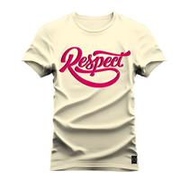 Camiseta Plus Size T-Shirt Algodão Premium 30.1 Respect