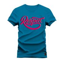 Camiseta Plus Size T-Shirt Algodão Premium 30.1 Respect