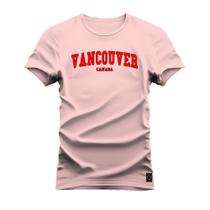 Camiseta Plus Size T-Shirt Algodão Premium 30.1 Vancouver