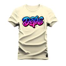 Camiseta Plus Size T-Shirt Algodão Premium Estampada Dope