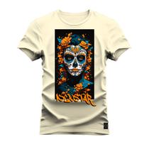 Camiseta Plus Size T-Shirt Algodão Premium Estampada Nexstar Florest