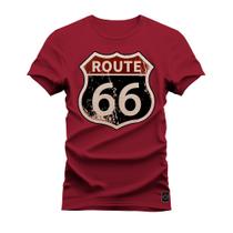 Camiseta Plus Size T-Shirt Algodão Premium Estampada Route Placa