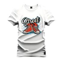 Camiseta Plus Size T-Shirt Algodão Premium Estampada Street Tenis