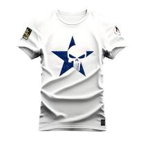 Camiseta Plus Size T-shirt Algodão Unissex Street Estampada Star Guerreiro