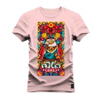 Camiseta Plus Size T-Shirt Confortável Estampada Mandala Coruja