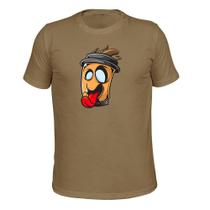 Camiseta Plus Size T-Shirt Malha 30.1 Estampada Lingua