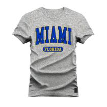 Camiseta Plus Size T-shirt Unissex Algodão Miami