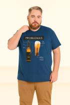 Camiseta Plus Size Thoux 100% Algodão Estampa - Cerveja Masculina