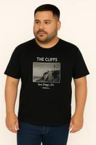 Camiseta Plus Size Thoux 100% Algodão Estampa Cliffs Masculina