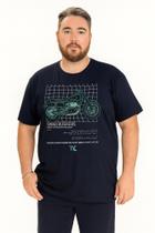 Camiseta Plus Size Thoux 100% Algodão Estampa Moment Masculina