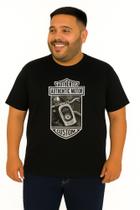 Camiseta Plus Size Thoux 100% Algodão Estampa Moto Harley Masculina