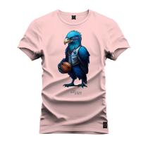 Camiseta Plus Size Unissex 100% Algodão Estampada Premium Ave Basquete