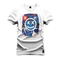 Camiseta Plus Size Unissex 100% Algodão Estampada Premium Drew Astronauta