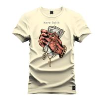 Camiseta Plus Size Unissex 100% Algodão Estampada Premium Money God