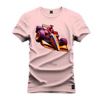 Camiseta Plus Size Unissex Algodão Estampada Premium Confortável Formula 1