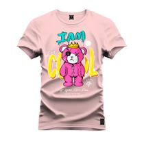 Camiseta Plus Size Unissex Algodão Estampada Premium Confortável Iam Cool